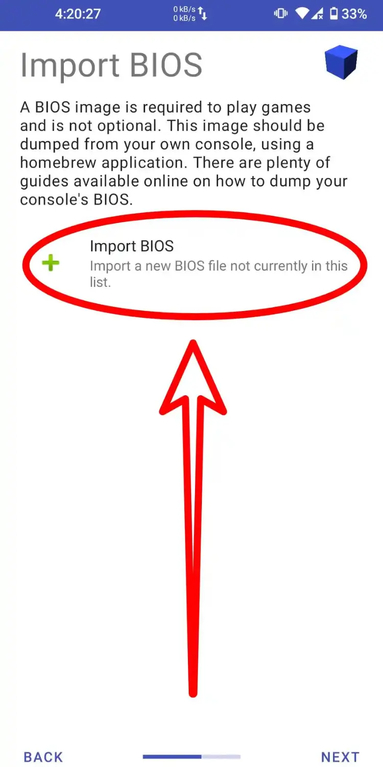 Step 4: Open the BIOS Setup Screen in AetherSX2